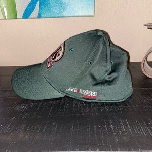 Green CJ's Sports Grill & Turf Club hat retro spandex streetwear indie headwear